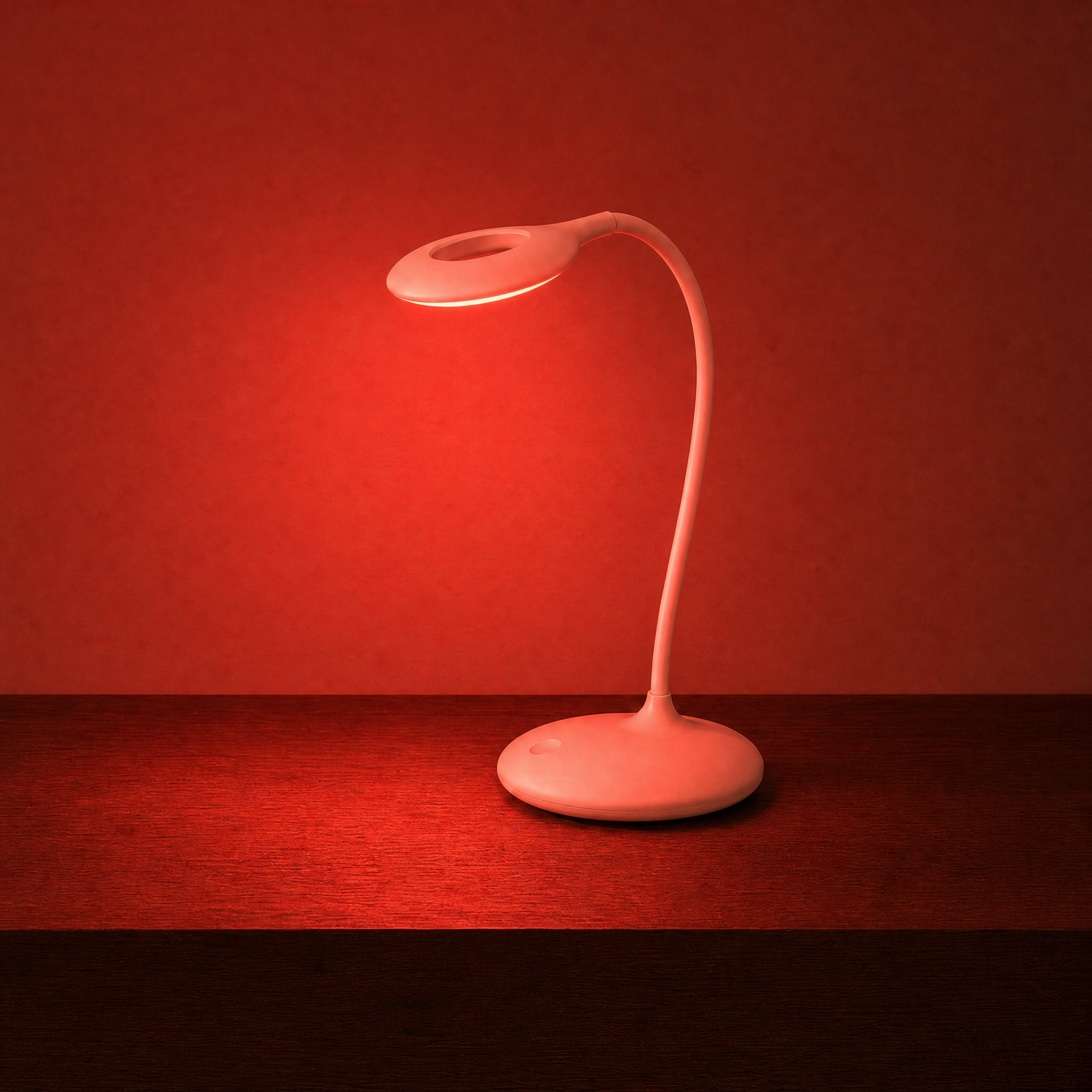 Lámpara luz roja de mesa - recargable