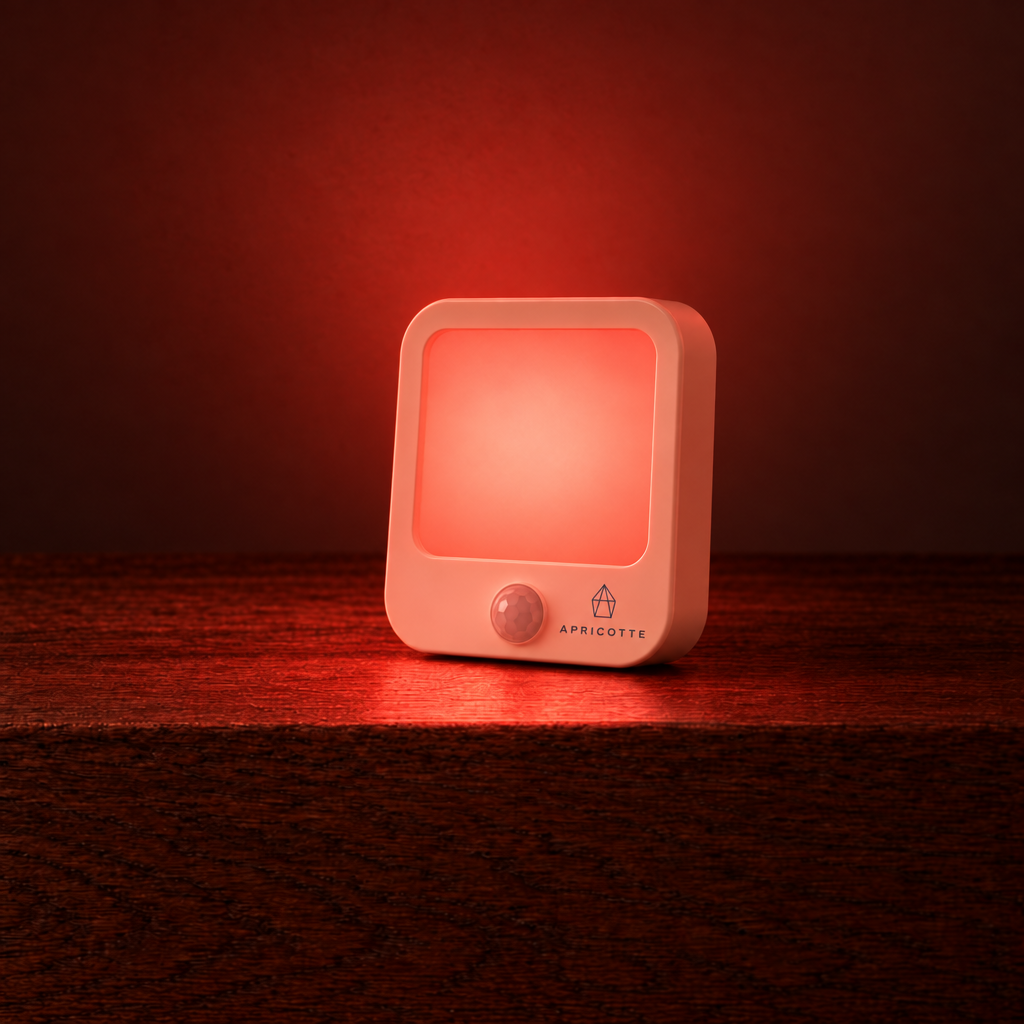 Luz roja de enchufe con sensor de movimiento