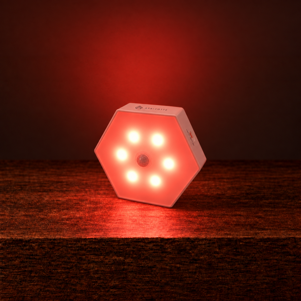Luz roja portátil con sensor de movimiento – recargable