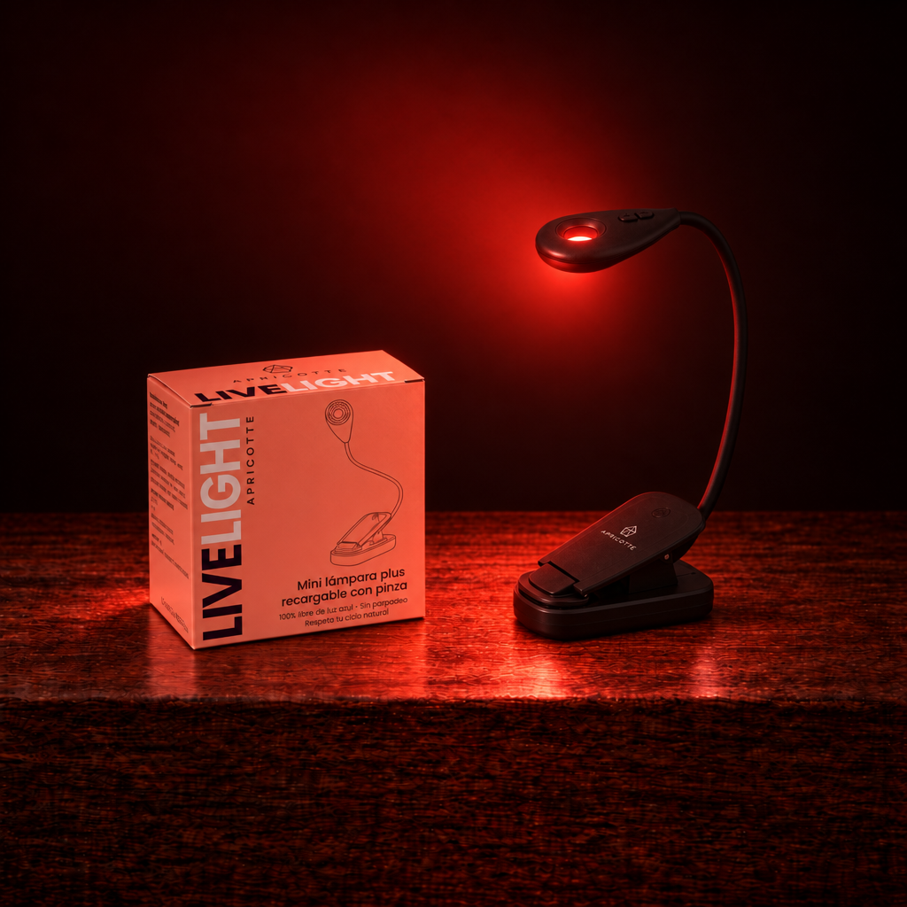 Pinza lámpara luz roja PLUS - recargable